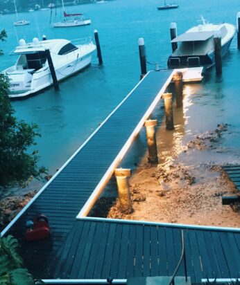 outdoor walkway lighting lighting on walkway to small boat